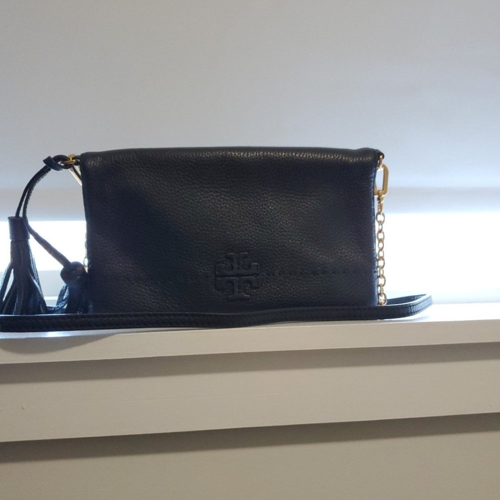 COPY - Tory Burch McGraw Fold Over Leather Crossbody